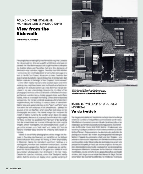 CV129 - Vu du trottoir – Stéphanie Hornstein