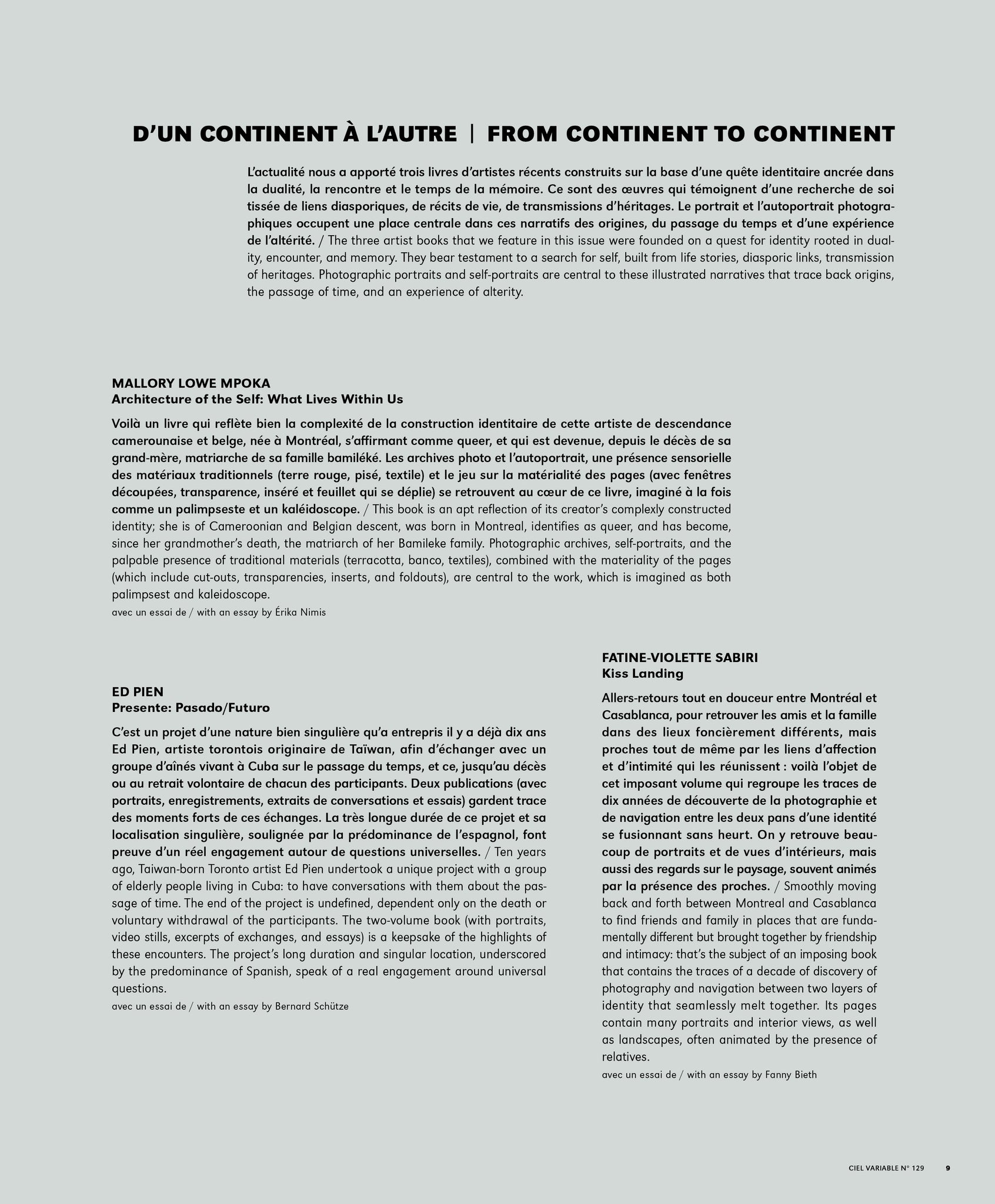CV129 - Éditorial + Introduction