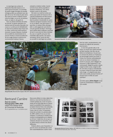 CV116 - Bertrand Carrière, Dans les années - Photographies 1996–2019 — Sylvain Campeau