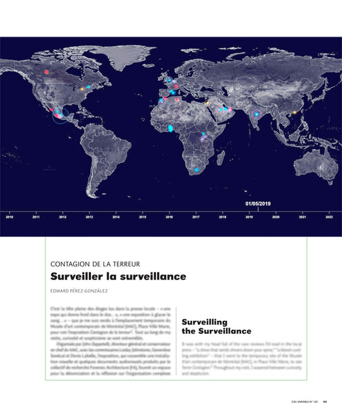 CV120 - Contagion de la terreur, Surveiller la surveillance —  Edward Pérez-González